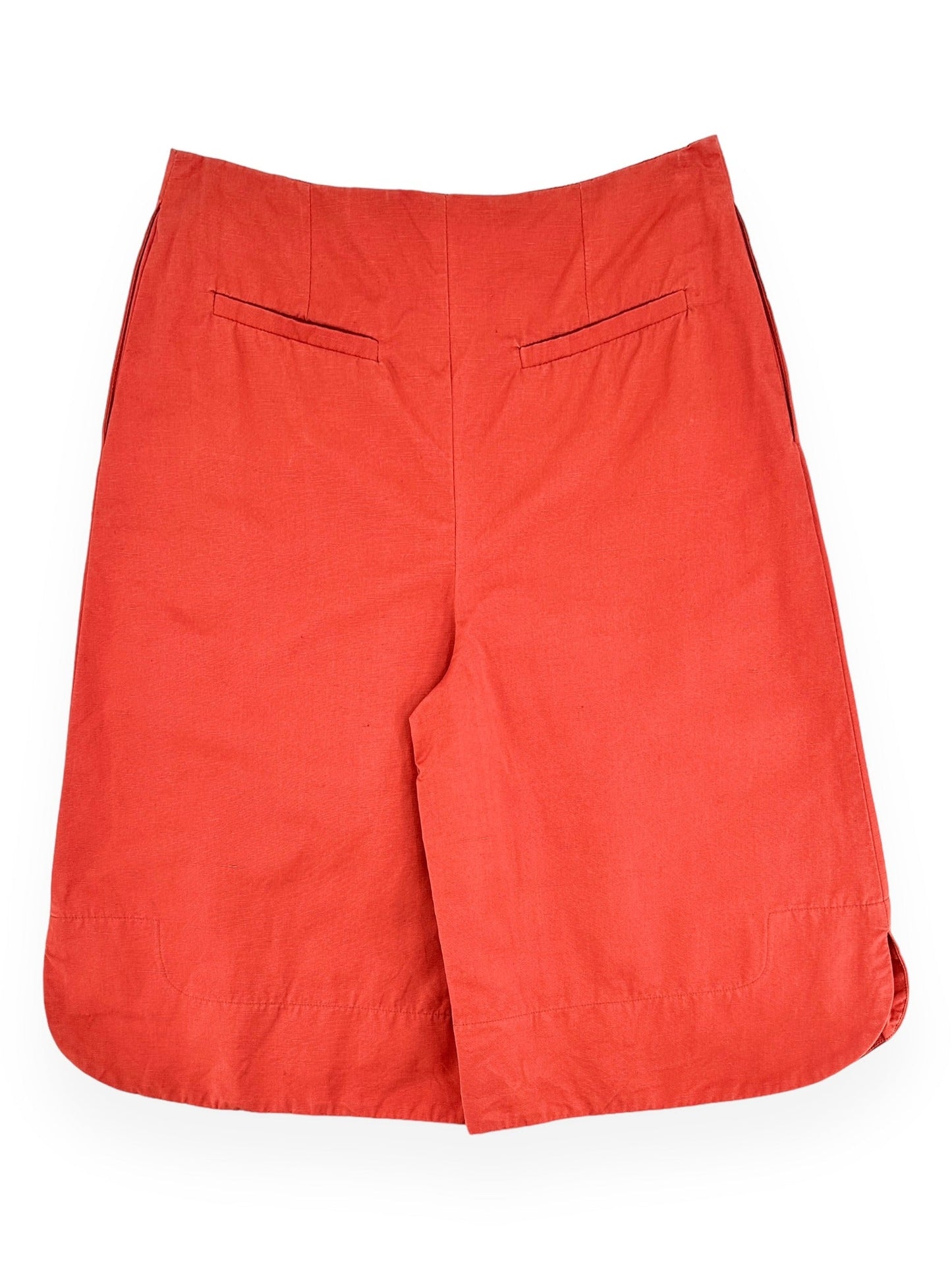 STUDIO NICHOLSON Red "Pedro" Wide Leg Shorts