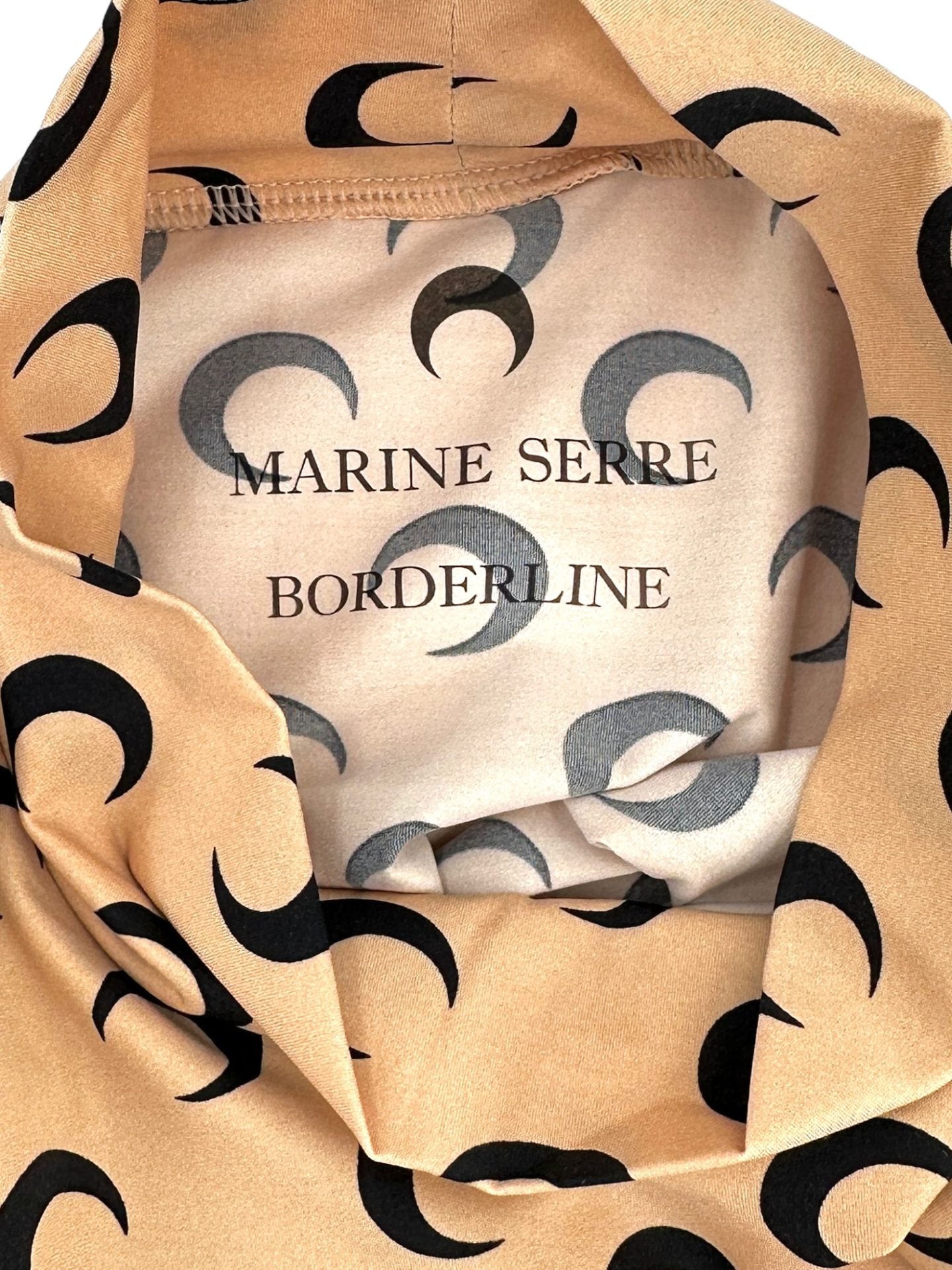 MARINE SERRE High Neck Crescent Moon Shirt