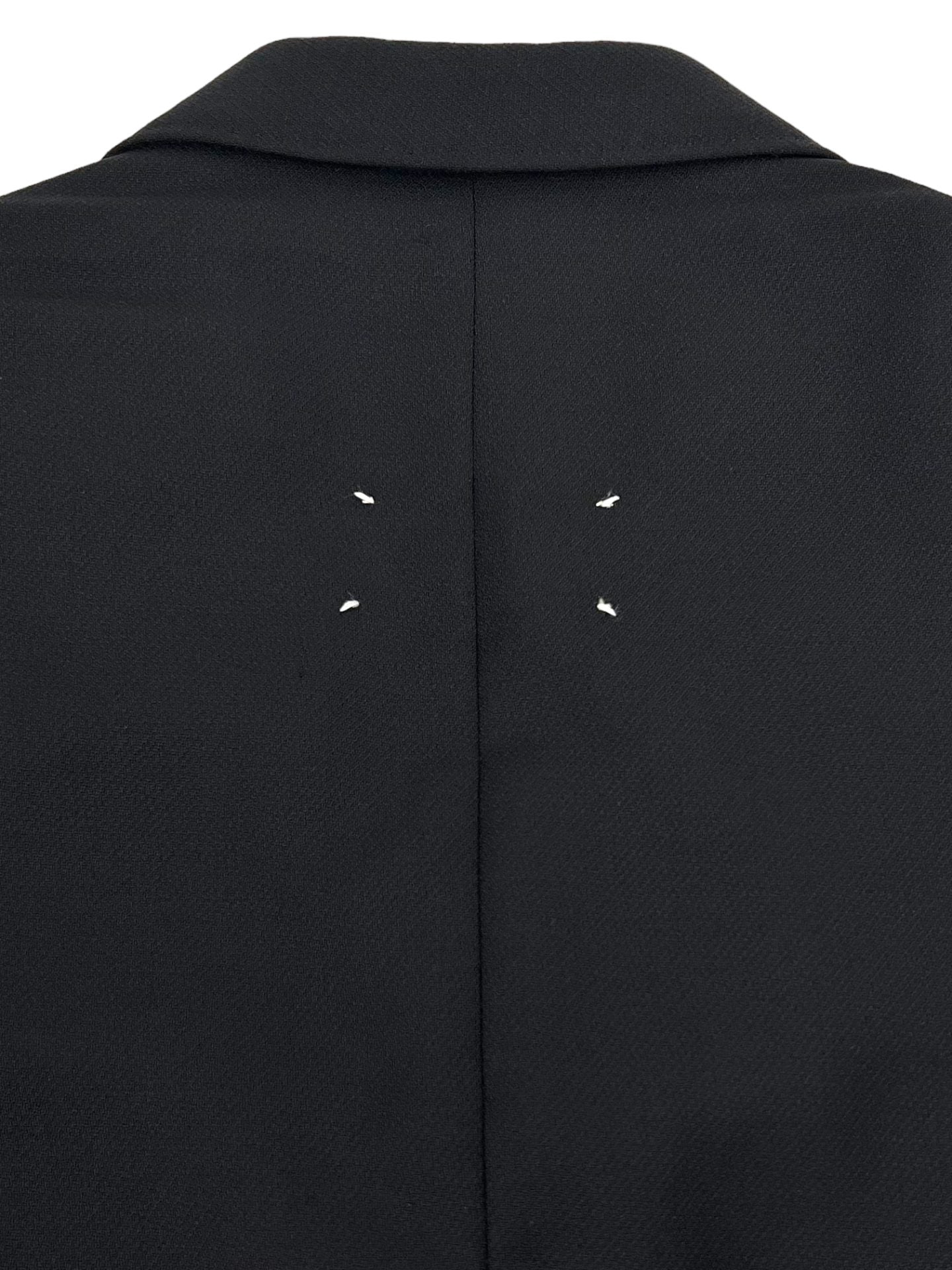 MAISON MARGIELA Blank Tag Black Wool Blazer
