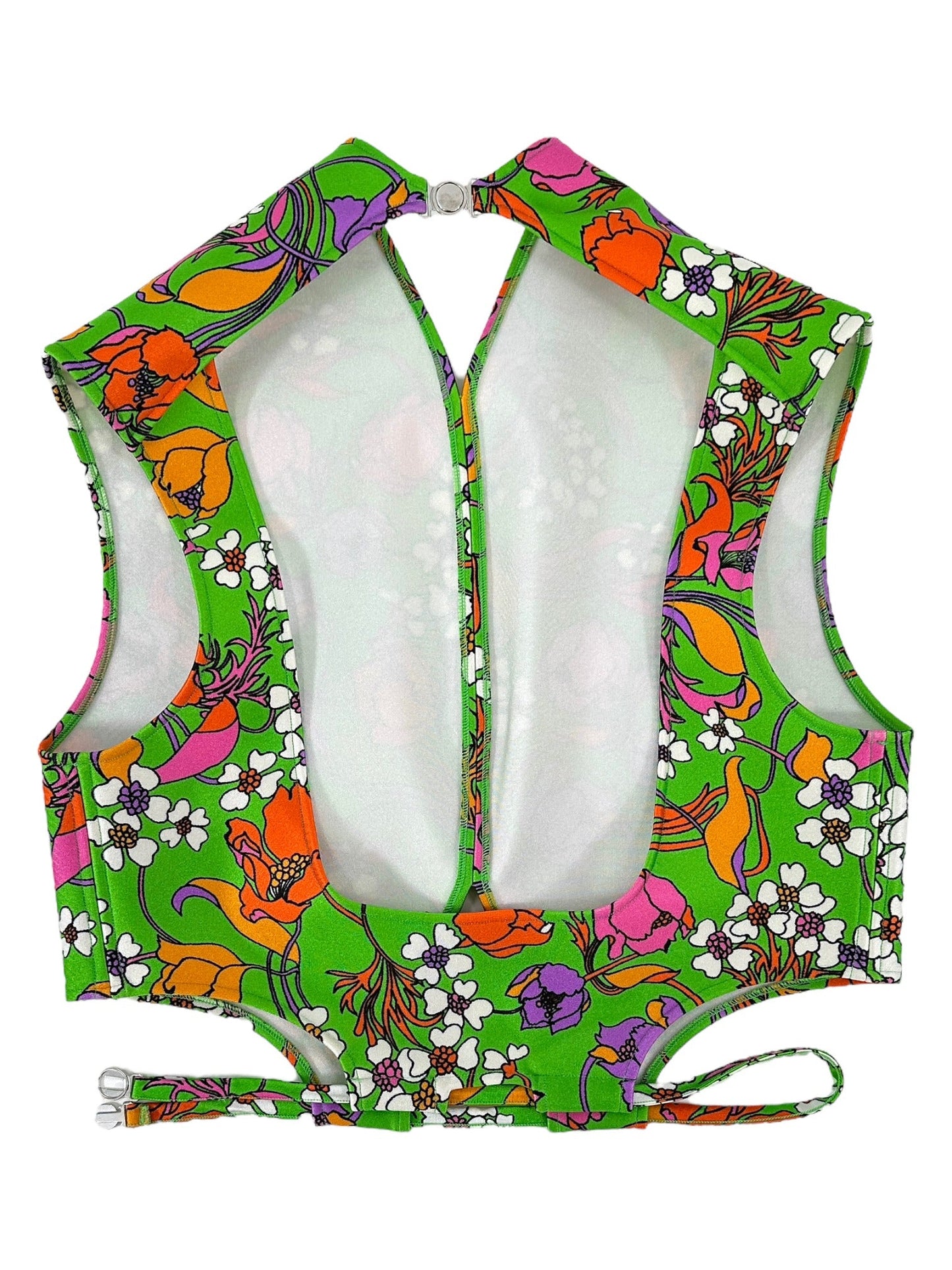 BALENCIAGA SS17 Floral Skin Tight Top