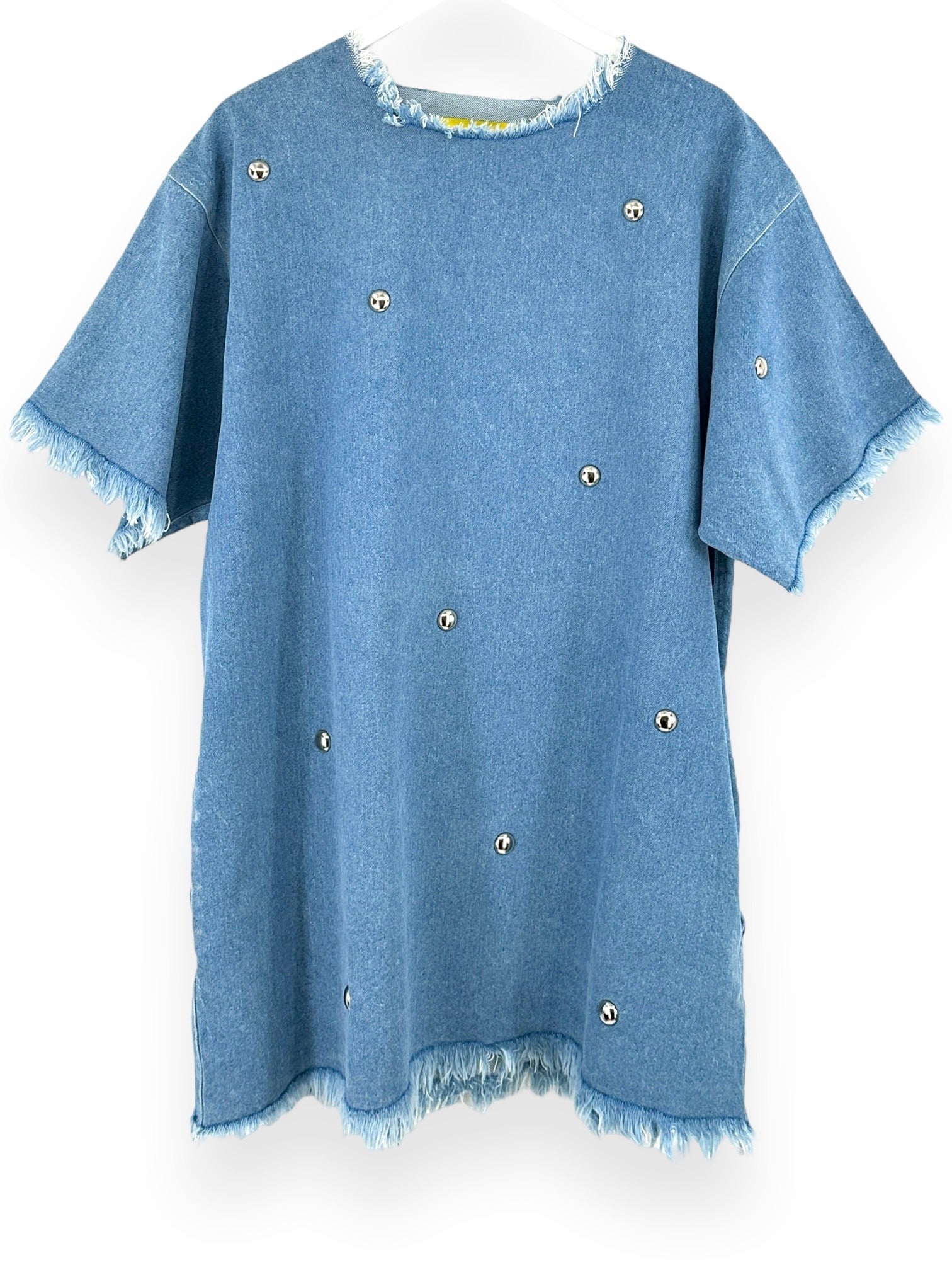 MARQUES ALMEIDA AW21 Studded Denim T-Shirt Dress