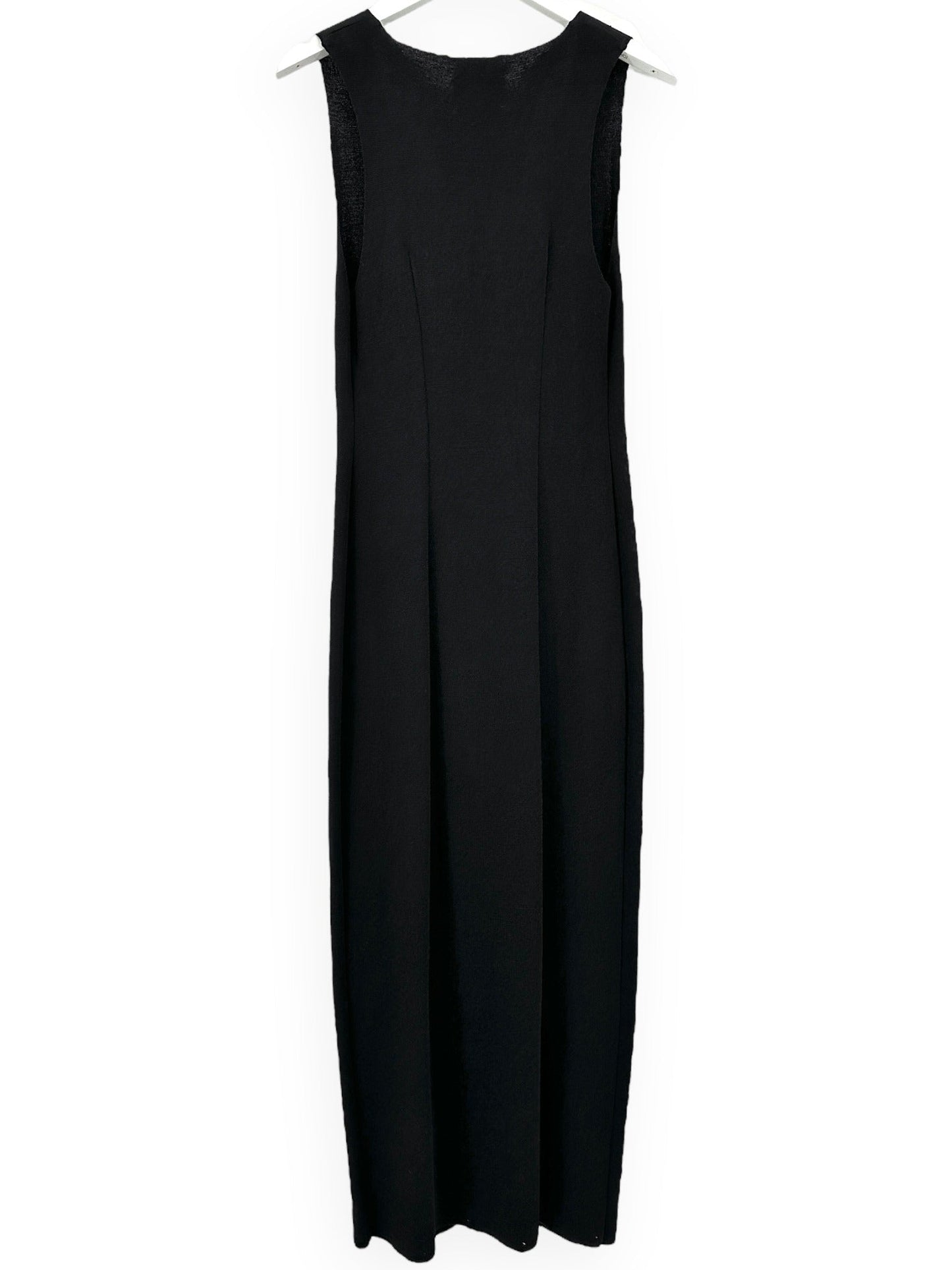 NANUSHKA Black V-Neck Midi Dress