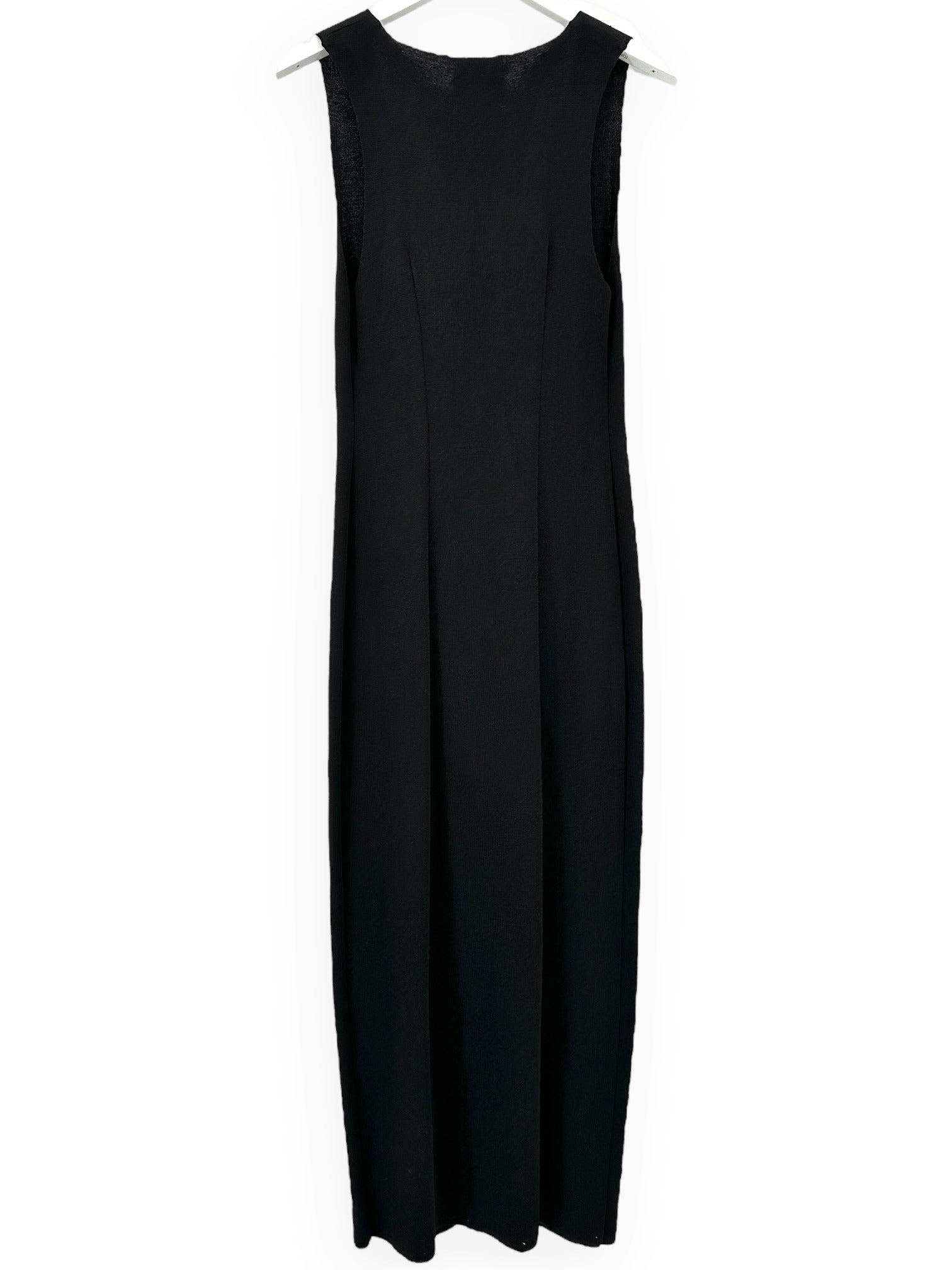 NANUSHKA Black V-Neck Midi Dress