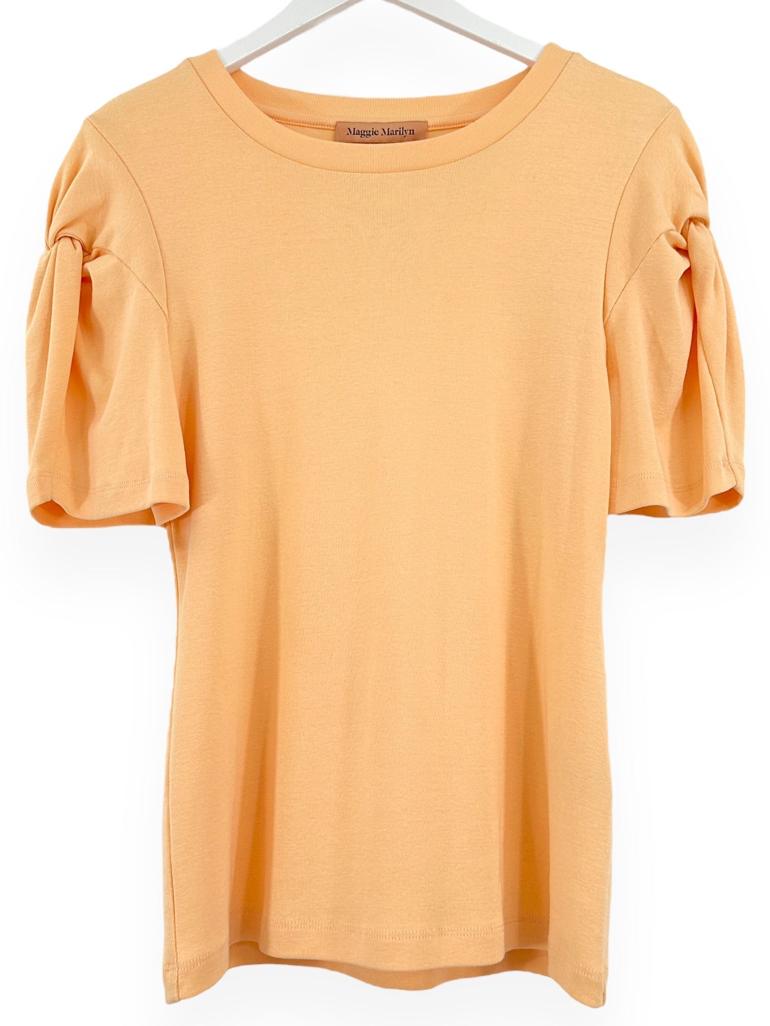 MAGGIE MARILYN Peach "Knot On" T-Shirt