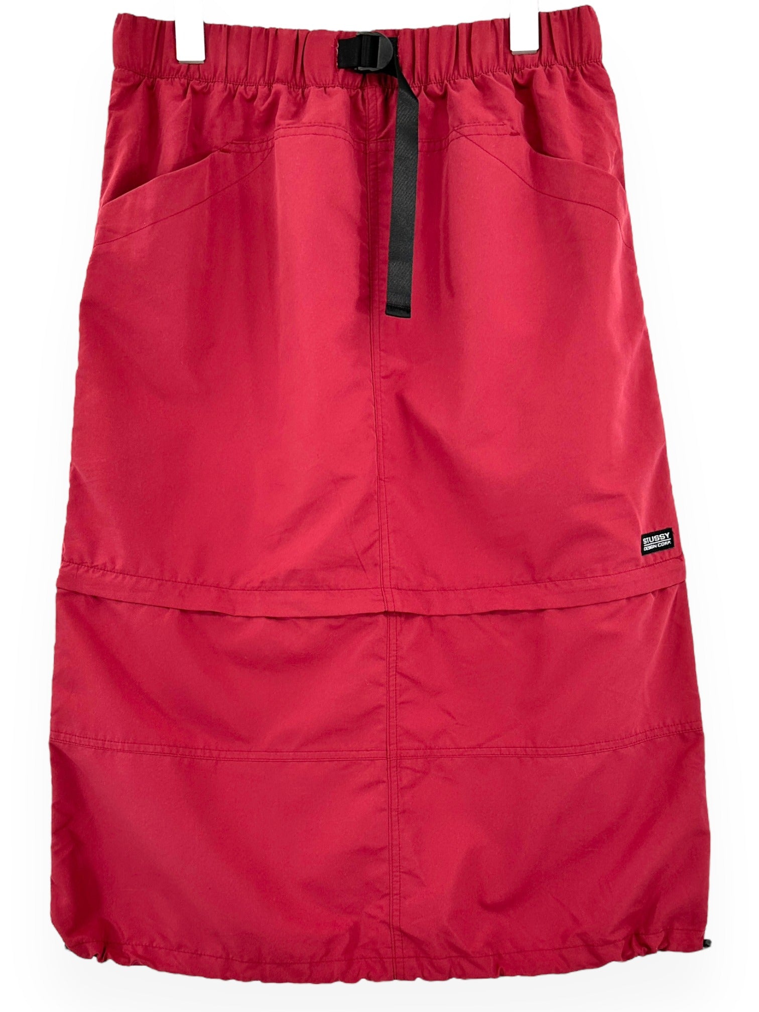 STUSSY Cherry Red Range Zip Off Skirt