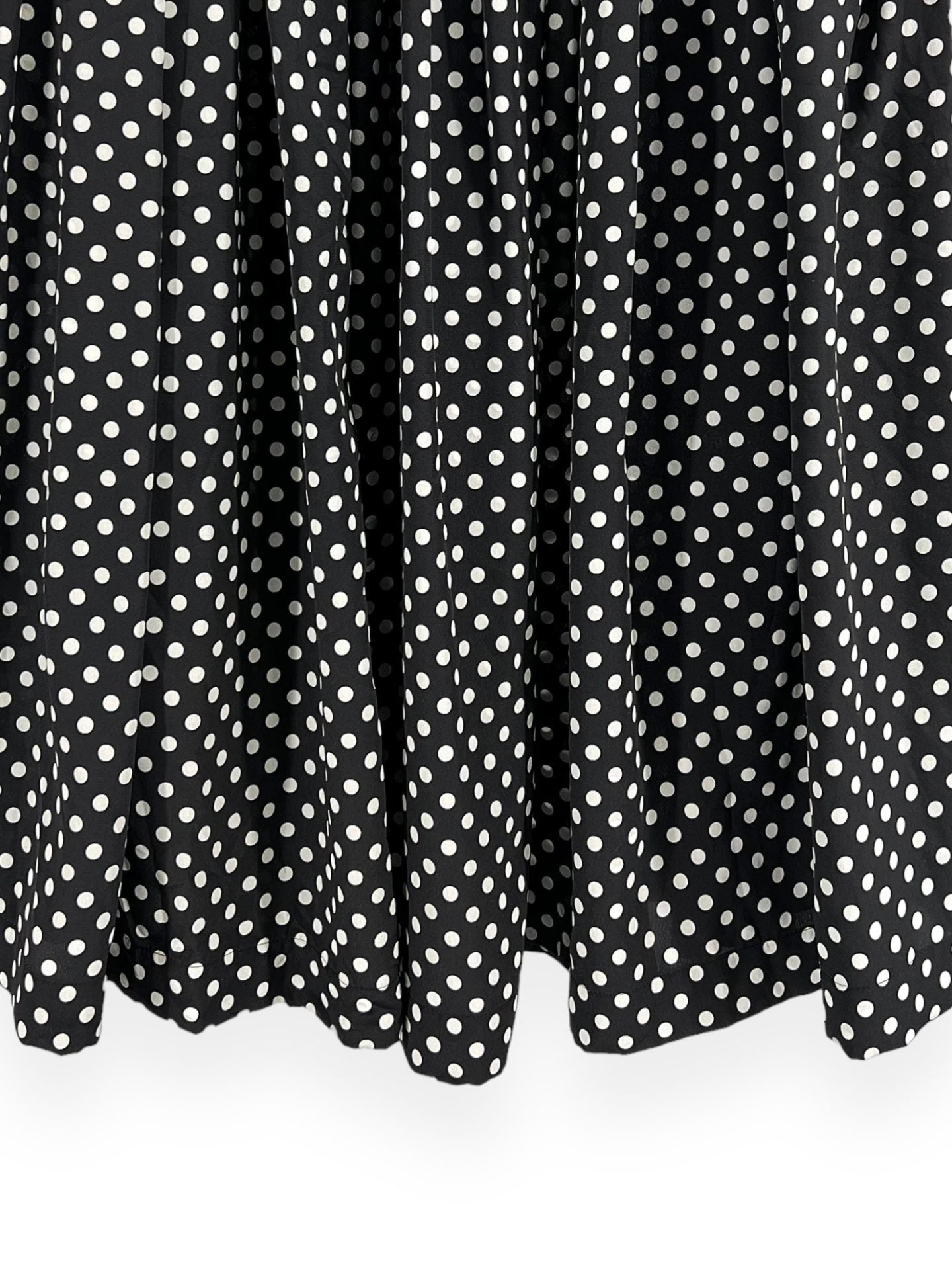 COMME DES GARÇONS Black Polka Dot Pleated Skirt