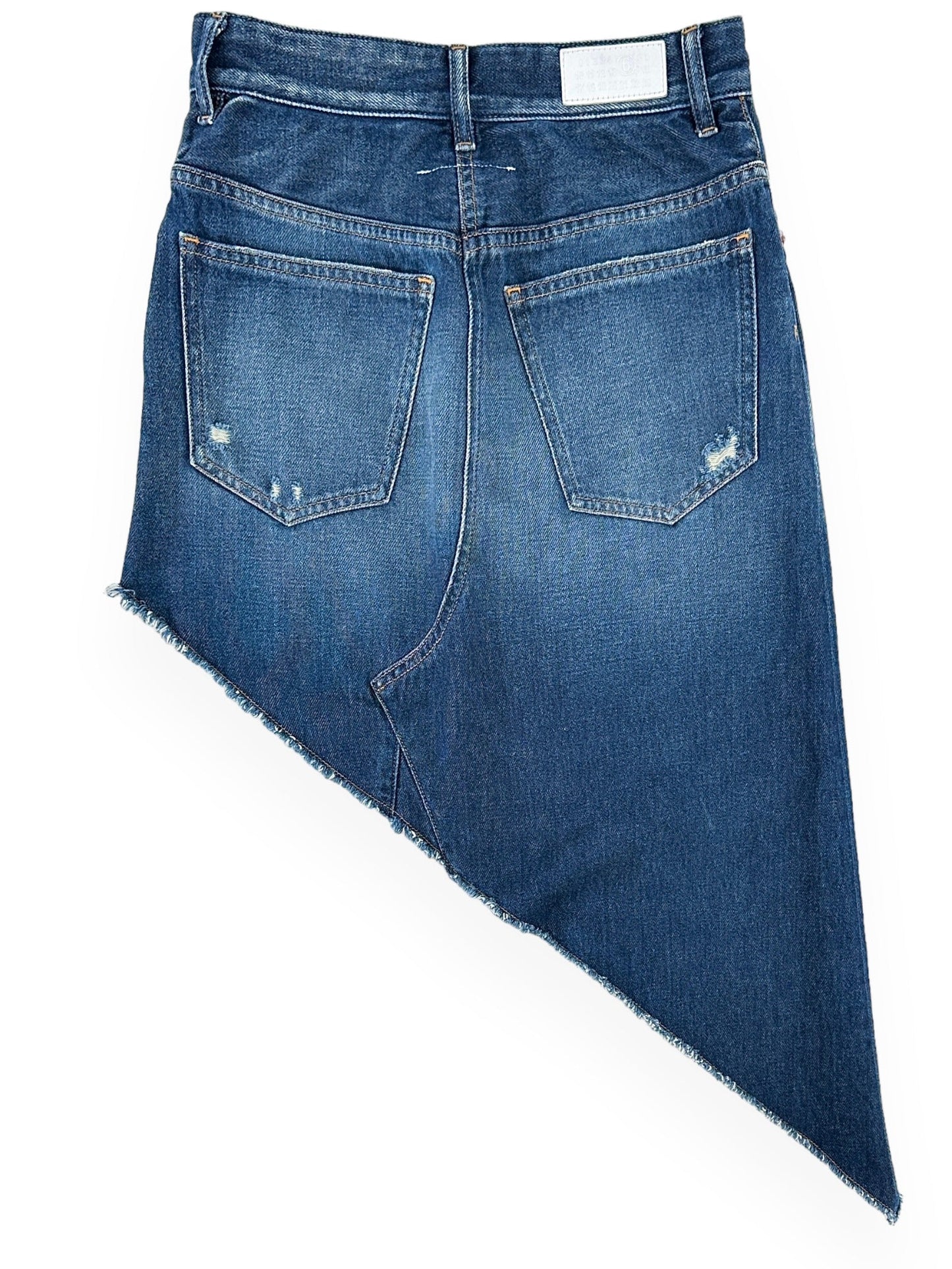 MM6 Asymmetric Denim Skirt