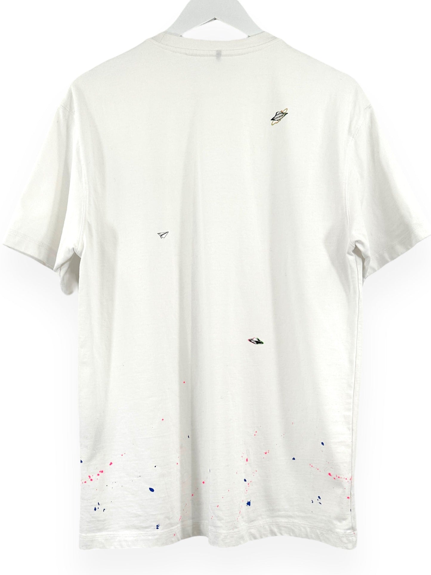 ADER ERROR SS20 Paint Detail White T-Shirt