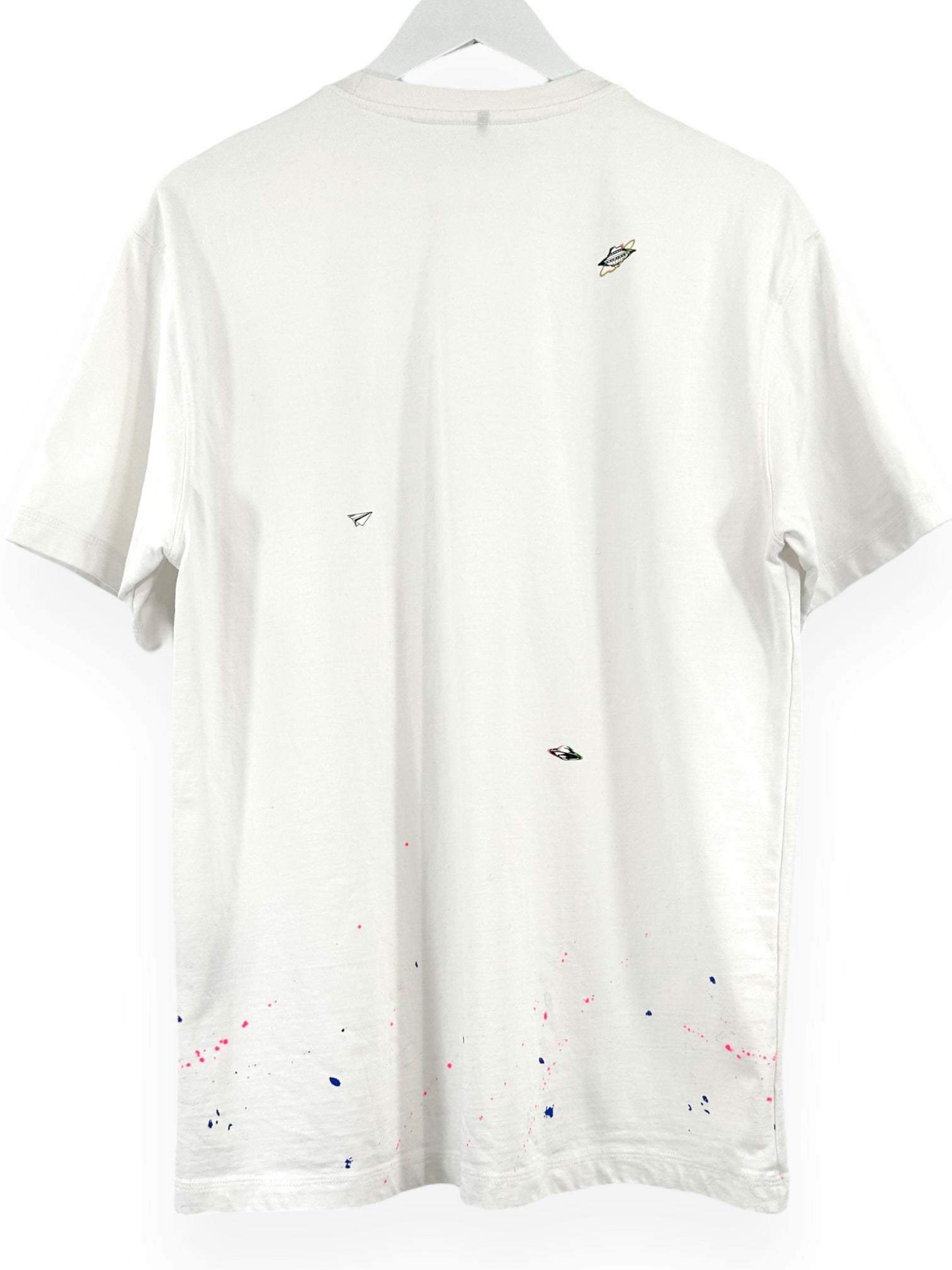 ADER ERROR SS20 Paint Detail White T-Shirt