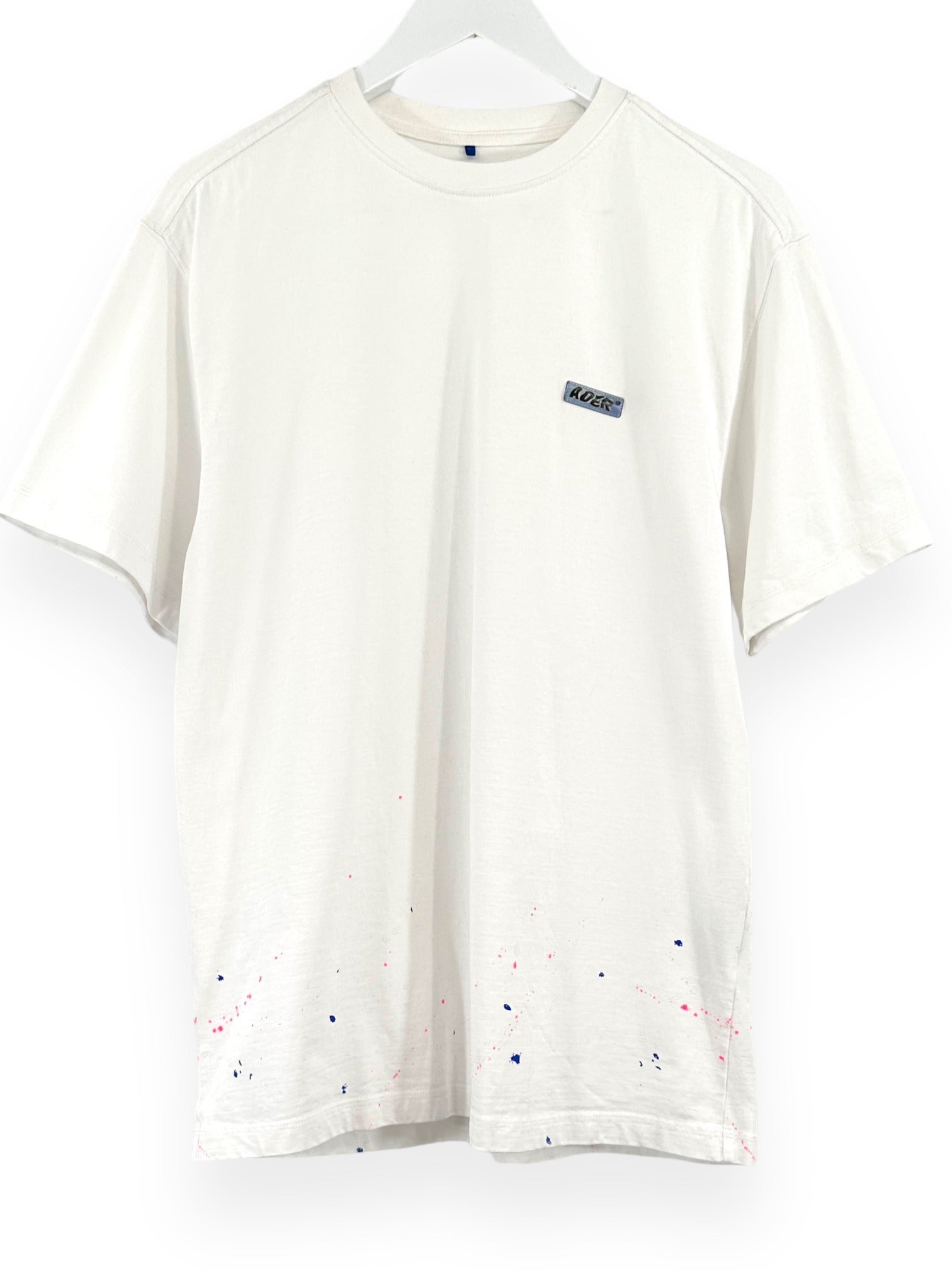 ADER ERROR SS20 Paint Detail White T-Shirt