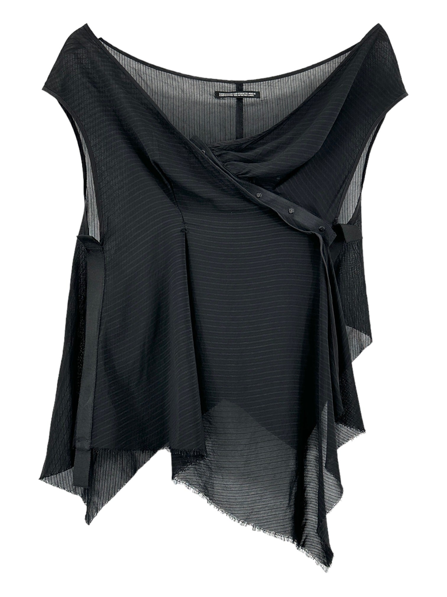 YOHJI YAMAMOTO Sleeveless Black Top