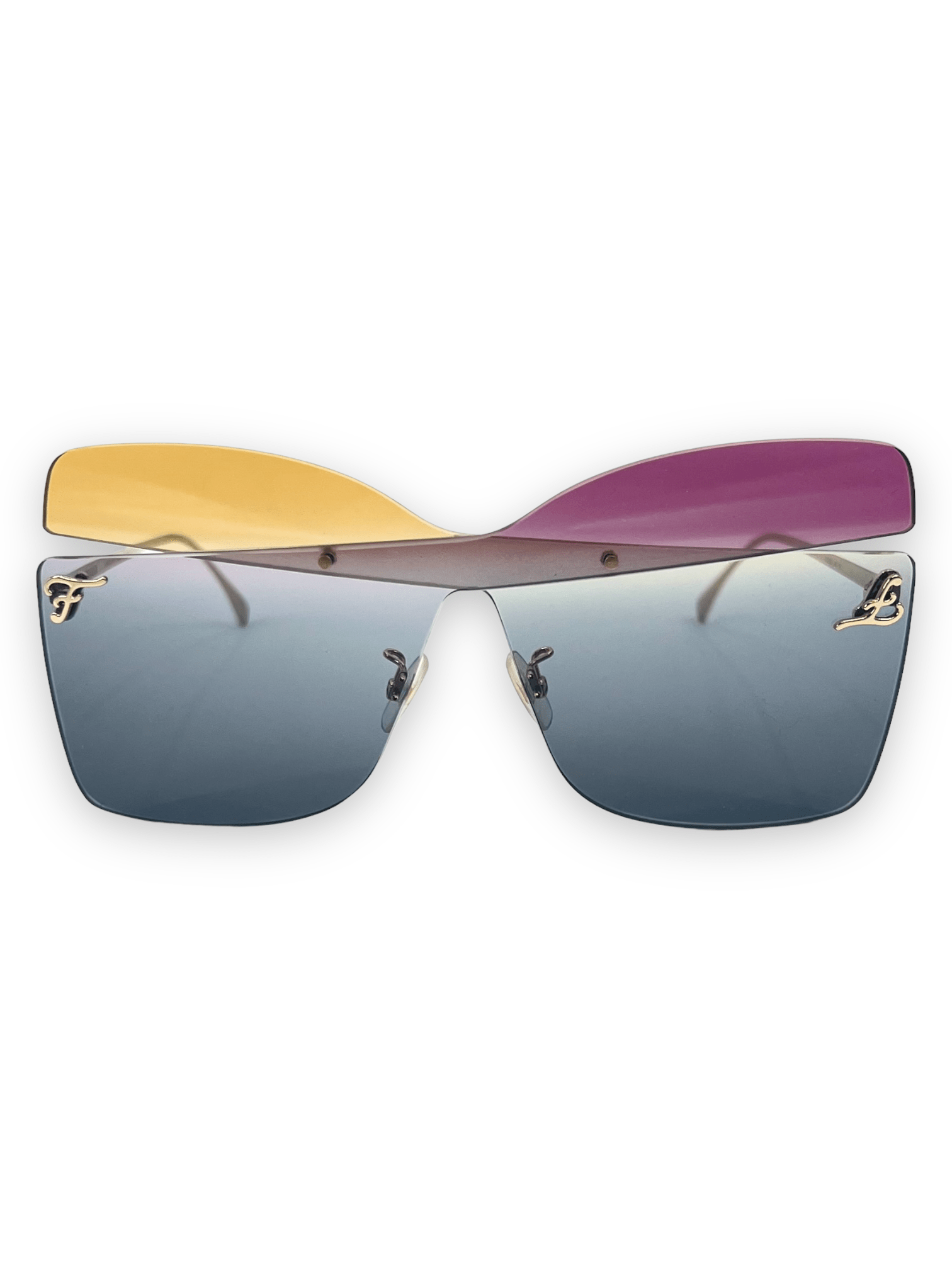 FENDI "Karligraphy" Butterfly Sunglasses