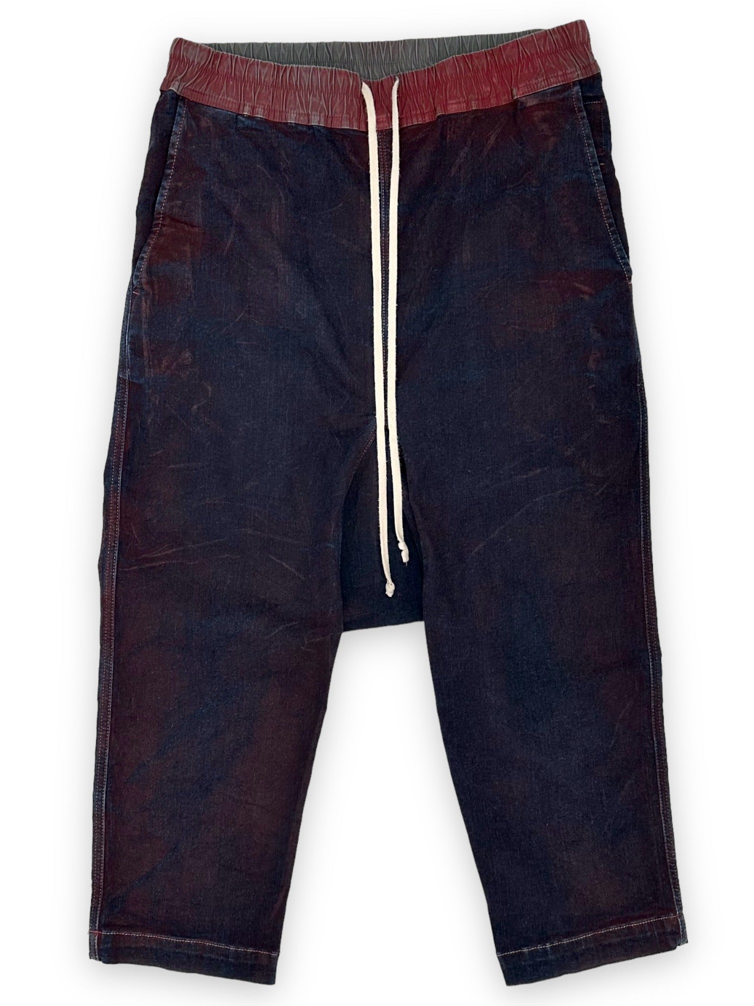 RICK OWENS DRKSHDW Two-Tone Drop-Crotch Pants