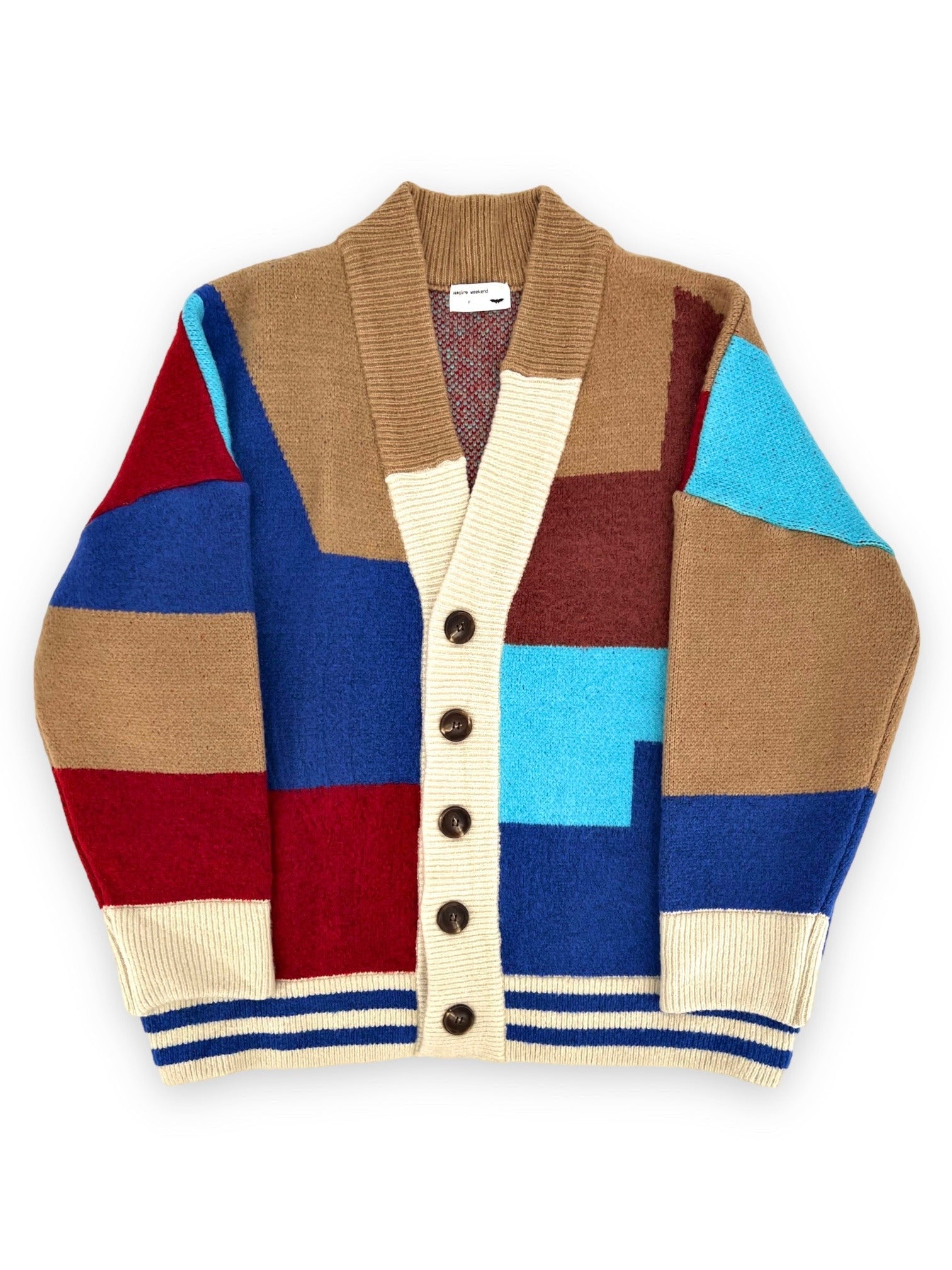 VAMPIRE WEEKEND Oversized Colorblocked Cardigan