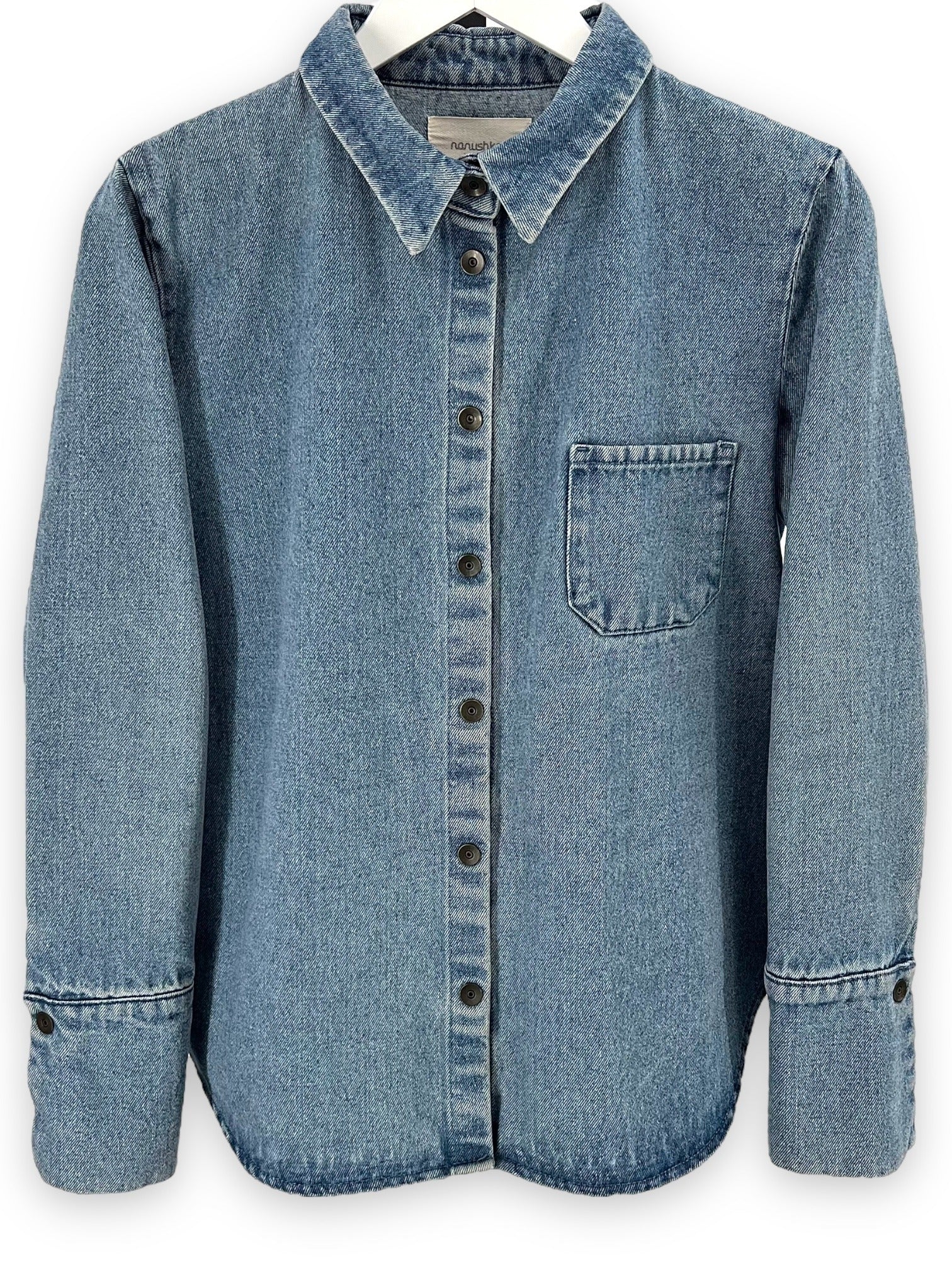 NANUSHKA Heavyweight Blue Denim Overshirt